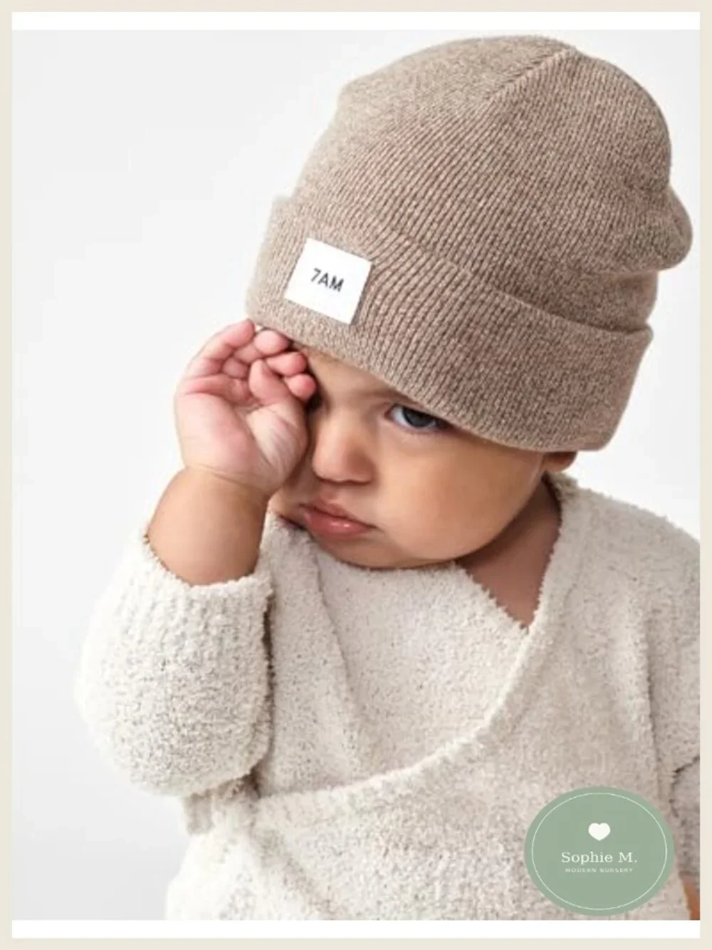 Baby Beanie Winter Hat Soft Ribbed Cotton Stretch Fit Infant Toddler